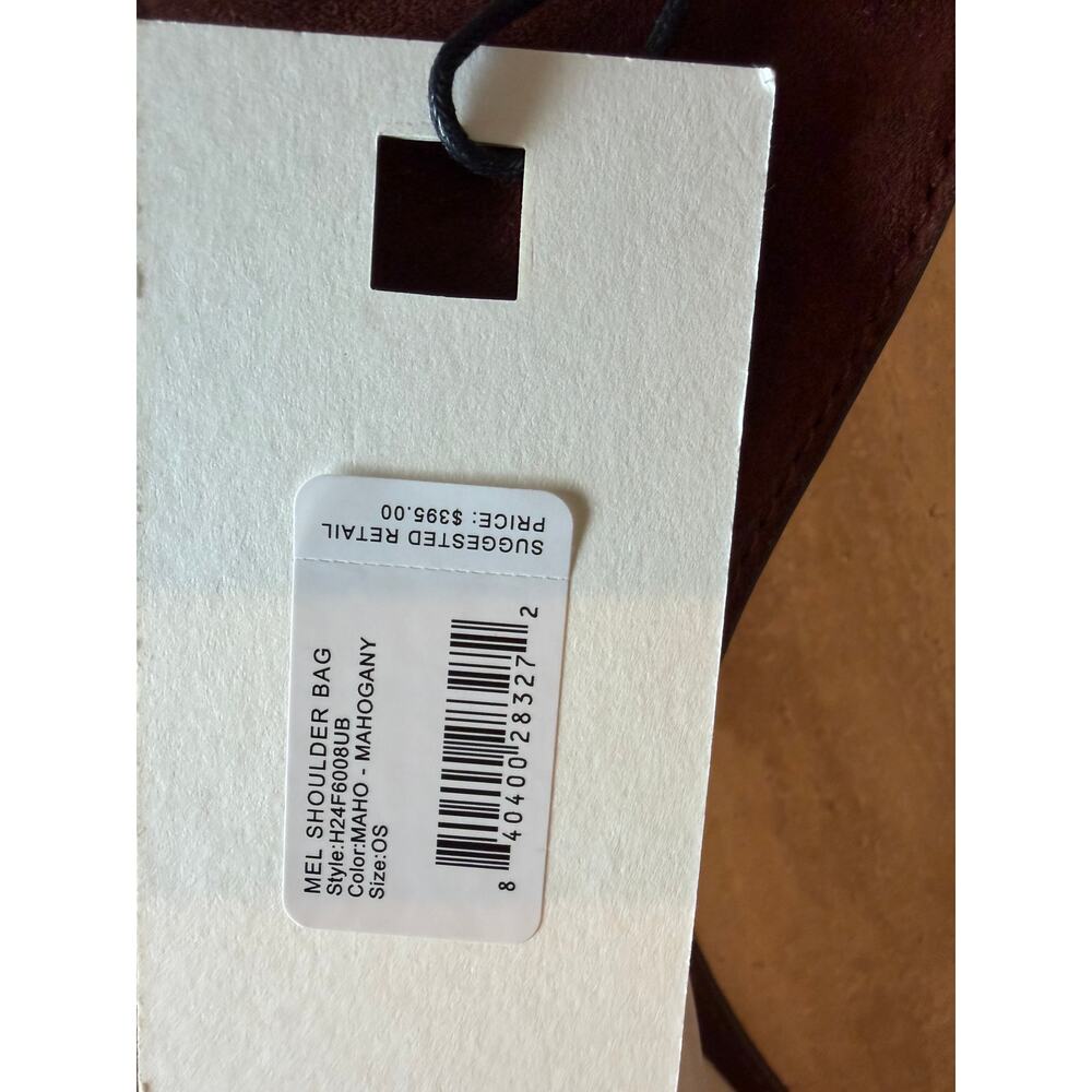 STAUD MEL BAG | MAHOGANY SUEDE SHOULDER BAG, Brand New - Picture 8 of 11